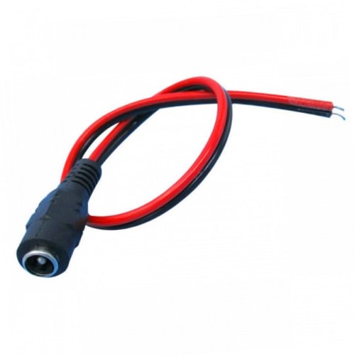 DC Female Barrel Jack Connector with Cable