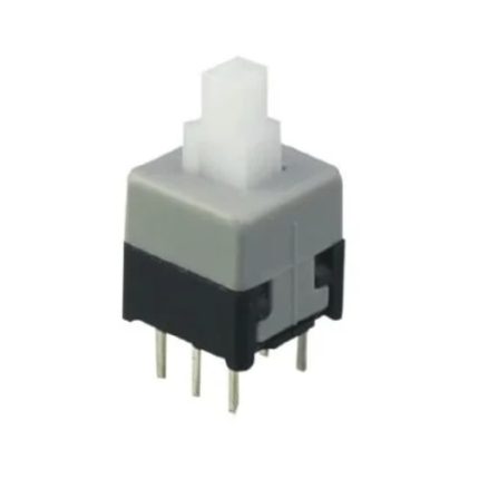 6-Pin DPDT Self-Locking ONOFF Push Button Telephone Switch