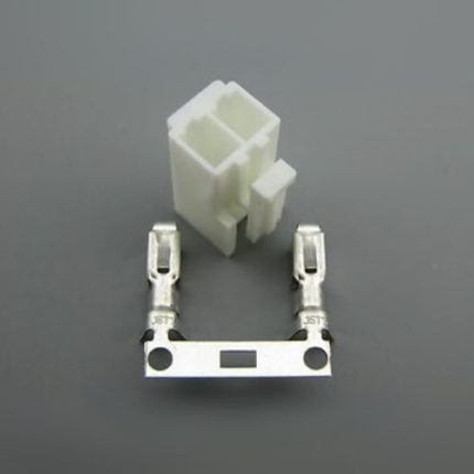 JST 2-Pin Female Connector - Housing with Crimp Pins