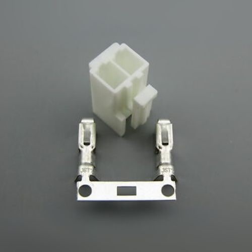 JST 2-Pin Female Connector - Housing with Crimp Pins