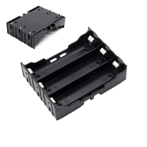 18650 Lithium Battery Holder (3 Slot, Pin Type)-min 18650 Lithium Battery Holder (3 Slot, Pin Type)