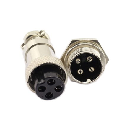 GX16 4-Pin Metal Aviation Plug Socket Connector Set