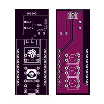 NodeMCU ESP8266 Deauther Custom PCB Board