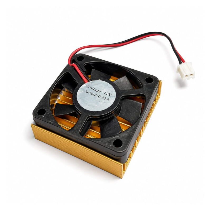 50×50mm Aluminum Heatsink with Cooling Fan for Peltier TEC Module