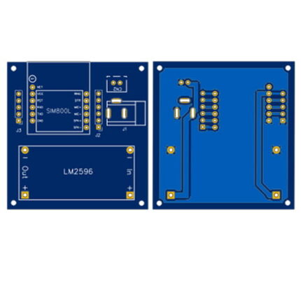 SIM800L GSM Module Power Management & Interface PCB